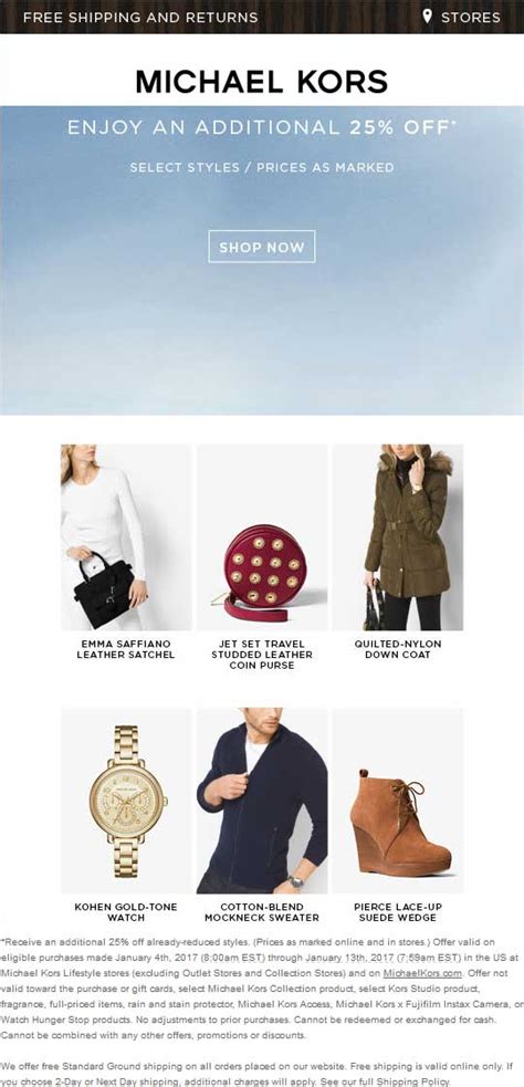 michael kors promo code december 2022|michael kors first order promo code.